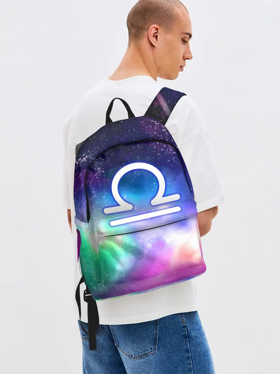 Рюкзак джинсовый / Весы / Libra, Знак зодиака