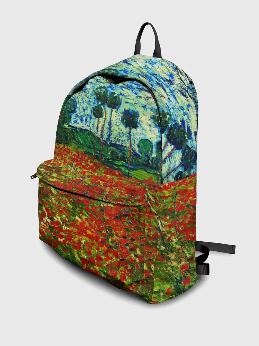 Рюкзак джинсовый / Поле с маками, Ван Гог
