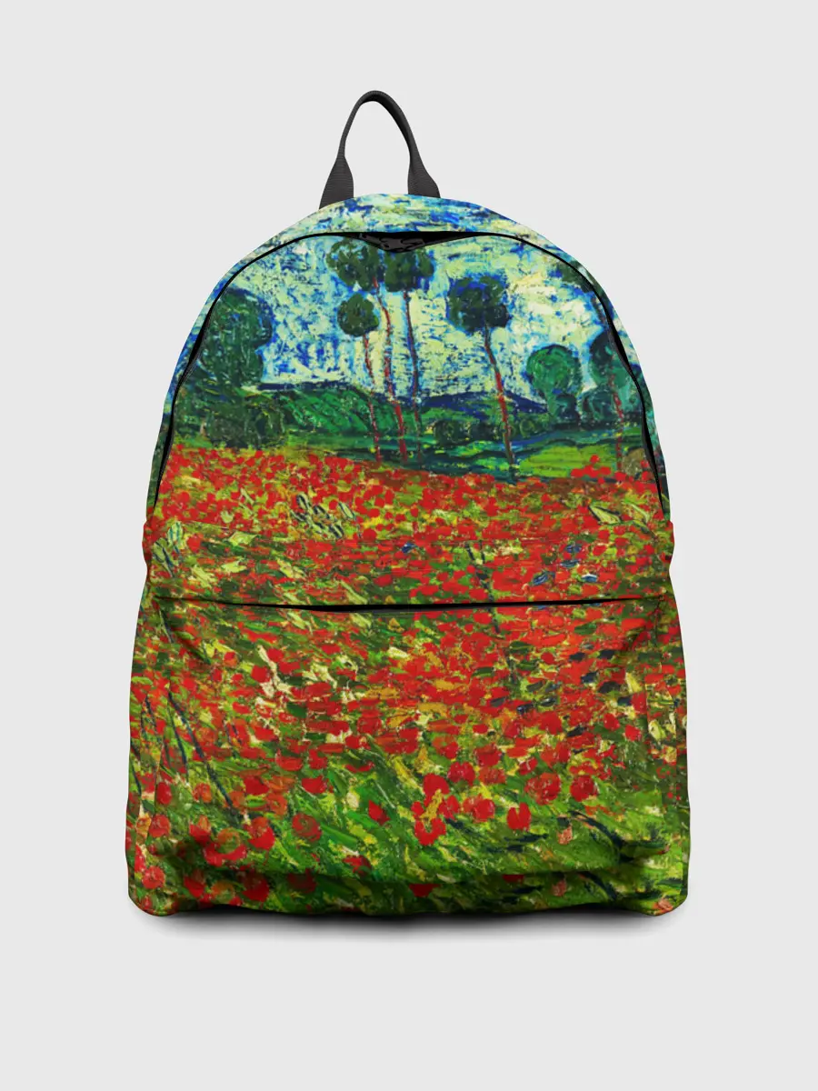 Рюкзак джинсовый / Поле с маками, Ван Гог