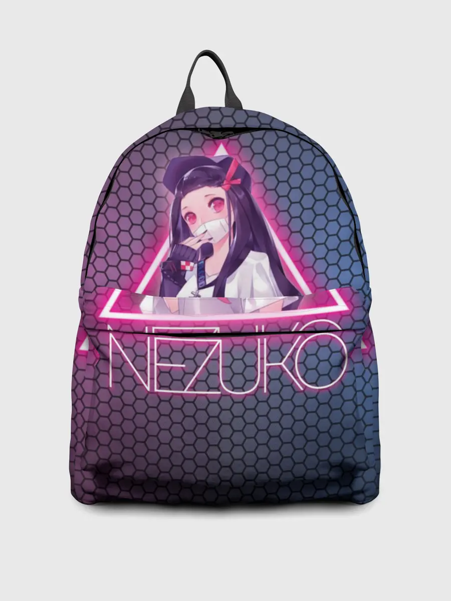 Рюкзак джинсовый / Незуко Камадо в треугольнике