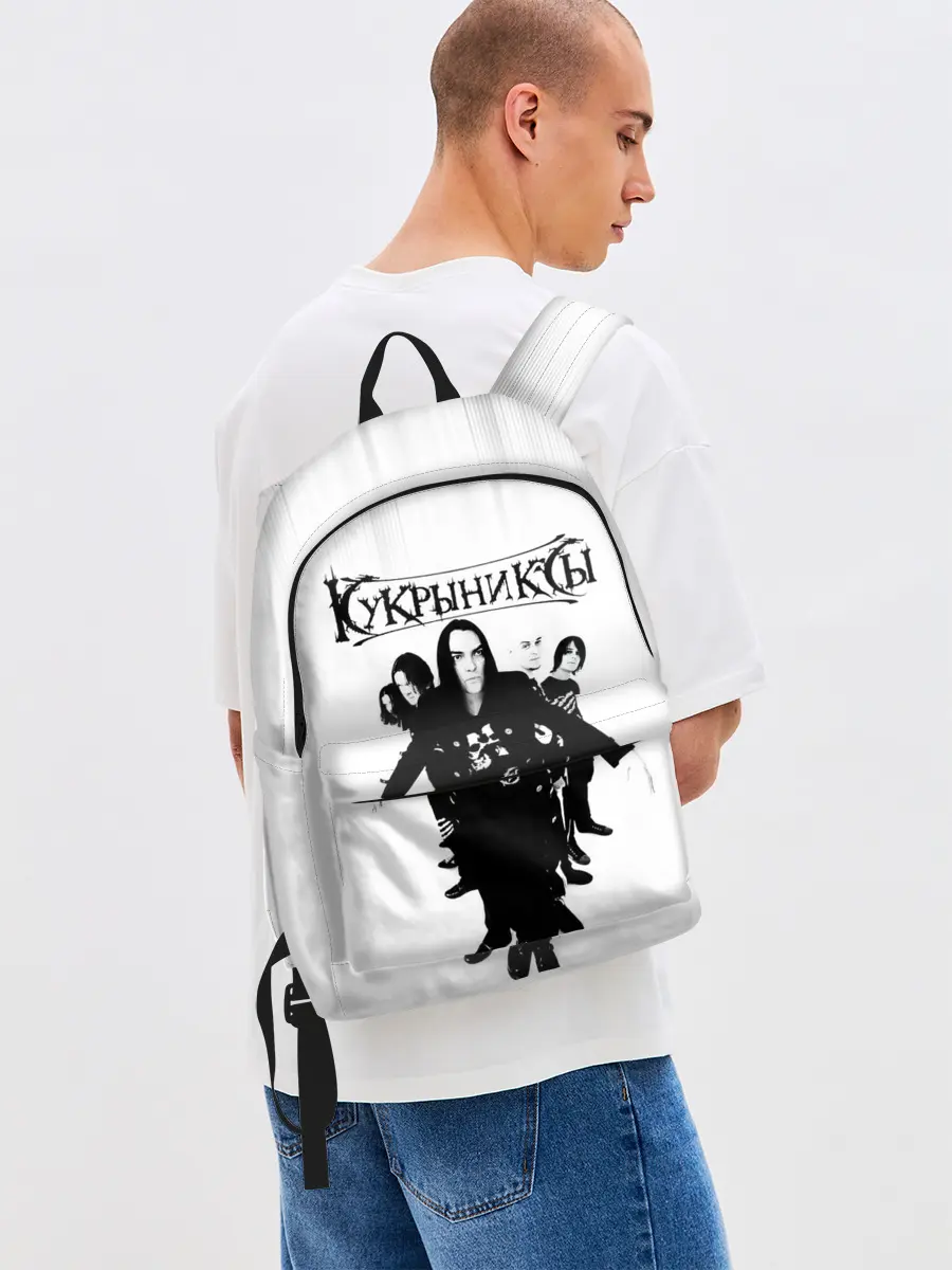 Рюкзак джинсовый / Группа Кукрыниксы