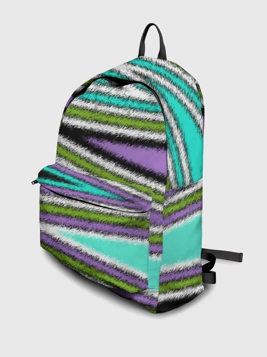 Рюкзак джинсовый / Абстрактный асимметричный