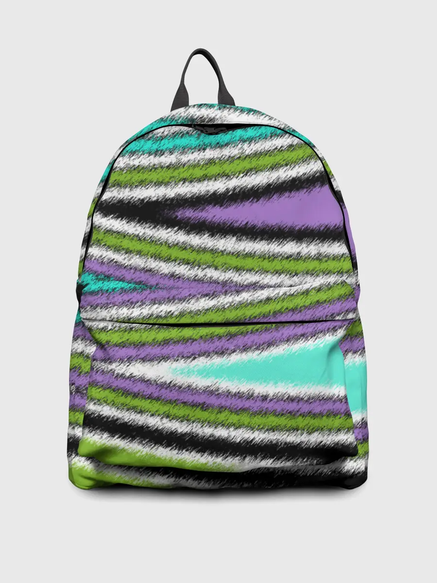 Рюкзак джинсовый / Абстрактный асимметричный