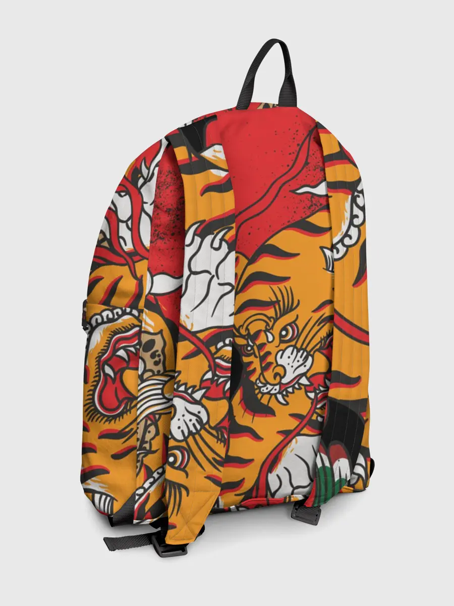 Рюкзак джинсовый / Самурайский тигр