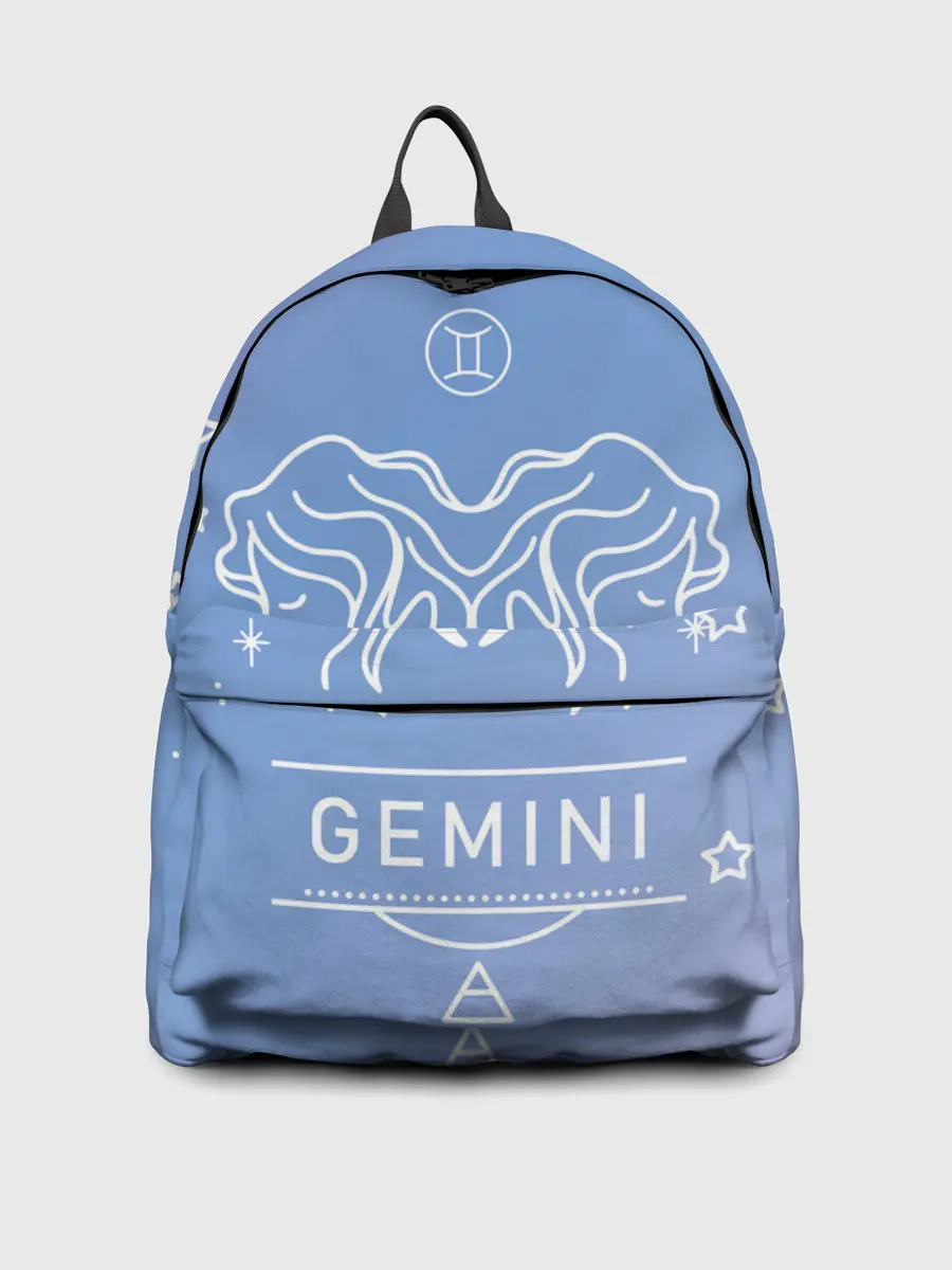 Рюкзак джинсовый / Знак Близнецы