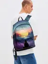 Рюкзак джинсовый / ПЕЙЗАЖ НАД ЗВЕЗДАМИ