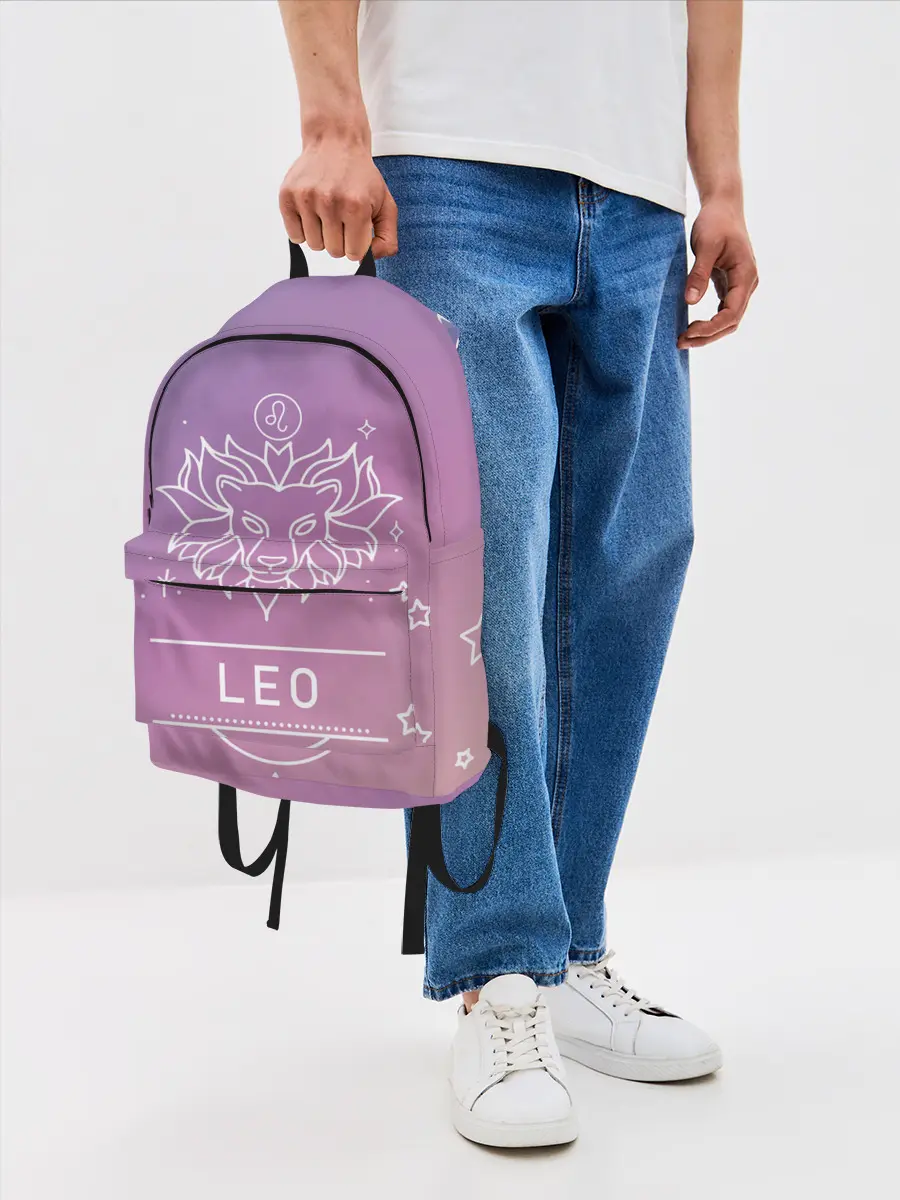 Рюкзак джинсовый / Знак Лев