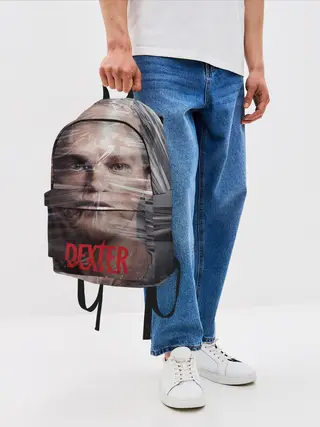 Рюкзак джинсовый / Декстер Морган в пленке