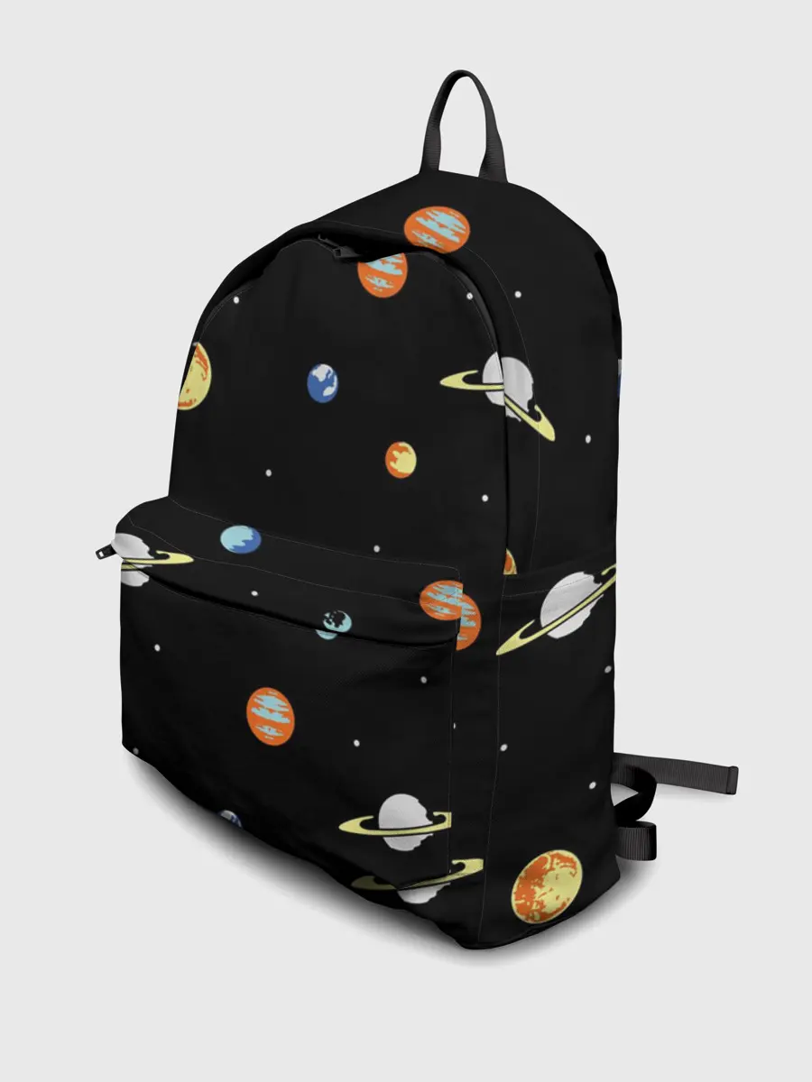 Рюкзак джинсовый / Планеты в космосе