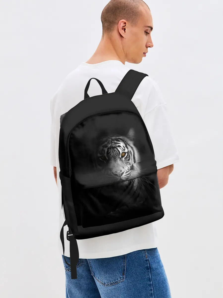 Рюкзак джинсовый / БЕЛЫЙ ТИГР