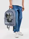 Рюкзак джинсовый / Череп с маской КиШ