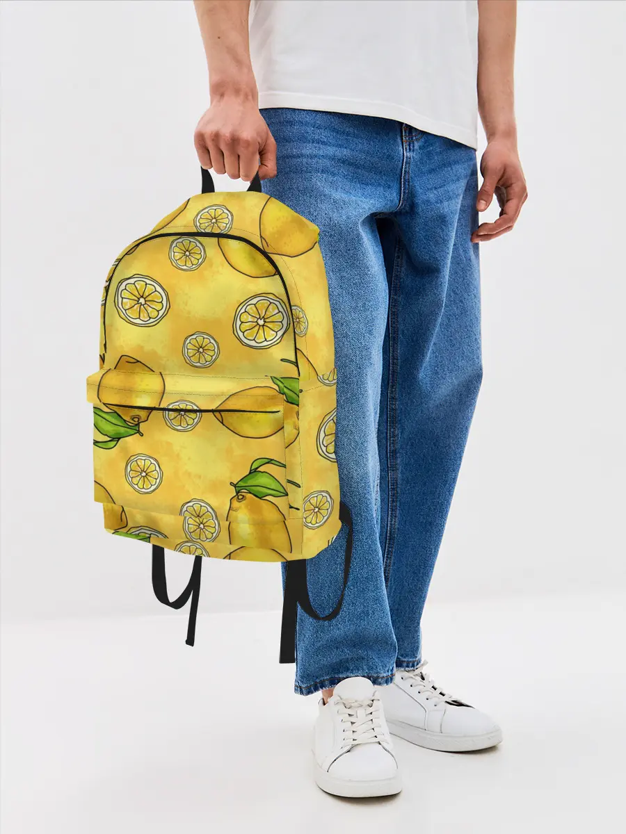 Рюкзак джинсовый / Лимончик