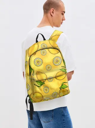 Рюкзак джинсовый / Лимончик