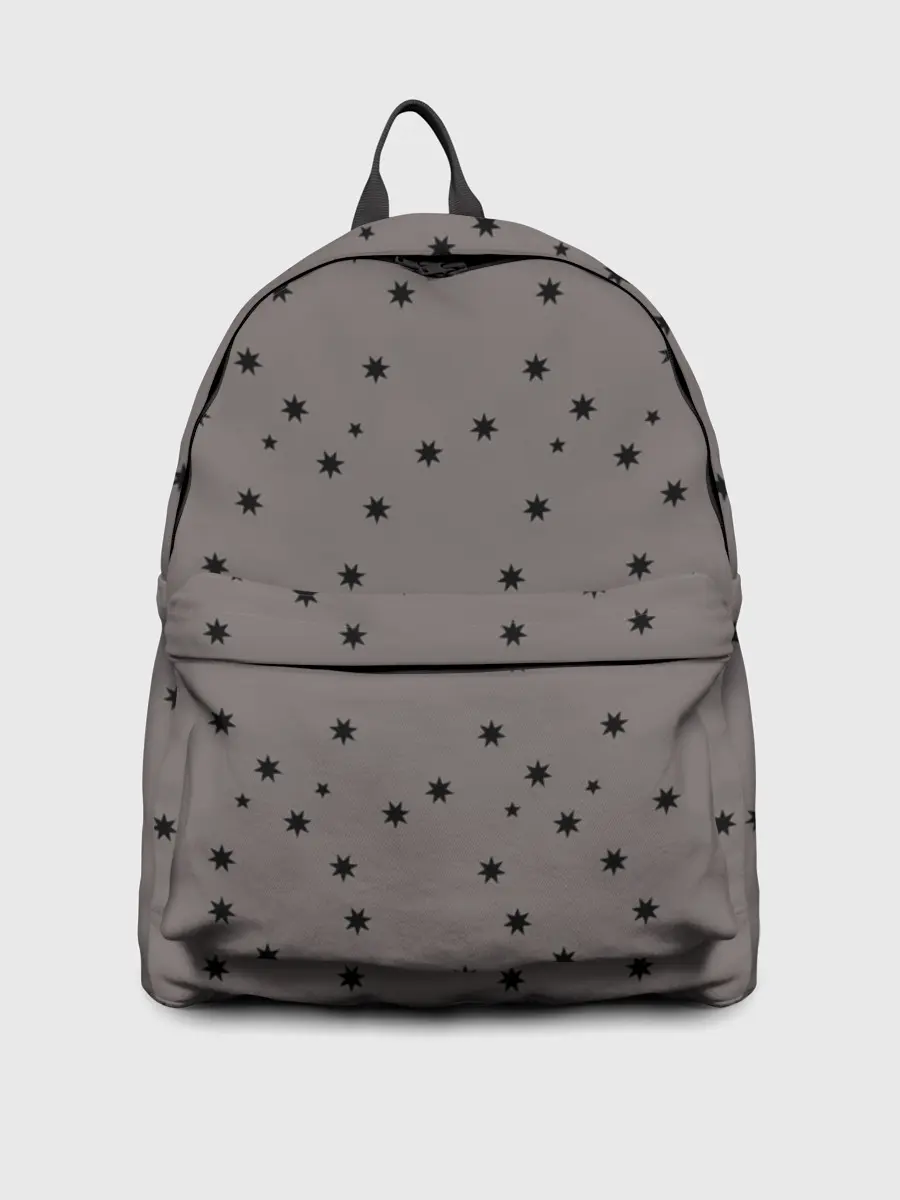 Рюкзак джинсовый / Звёзды На коричневом Фоне
