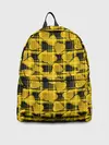 Рюкзак джинсовый / Желто-черный модный узор