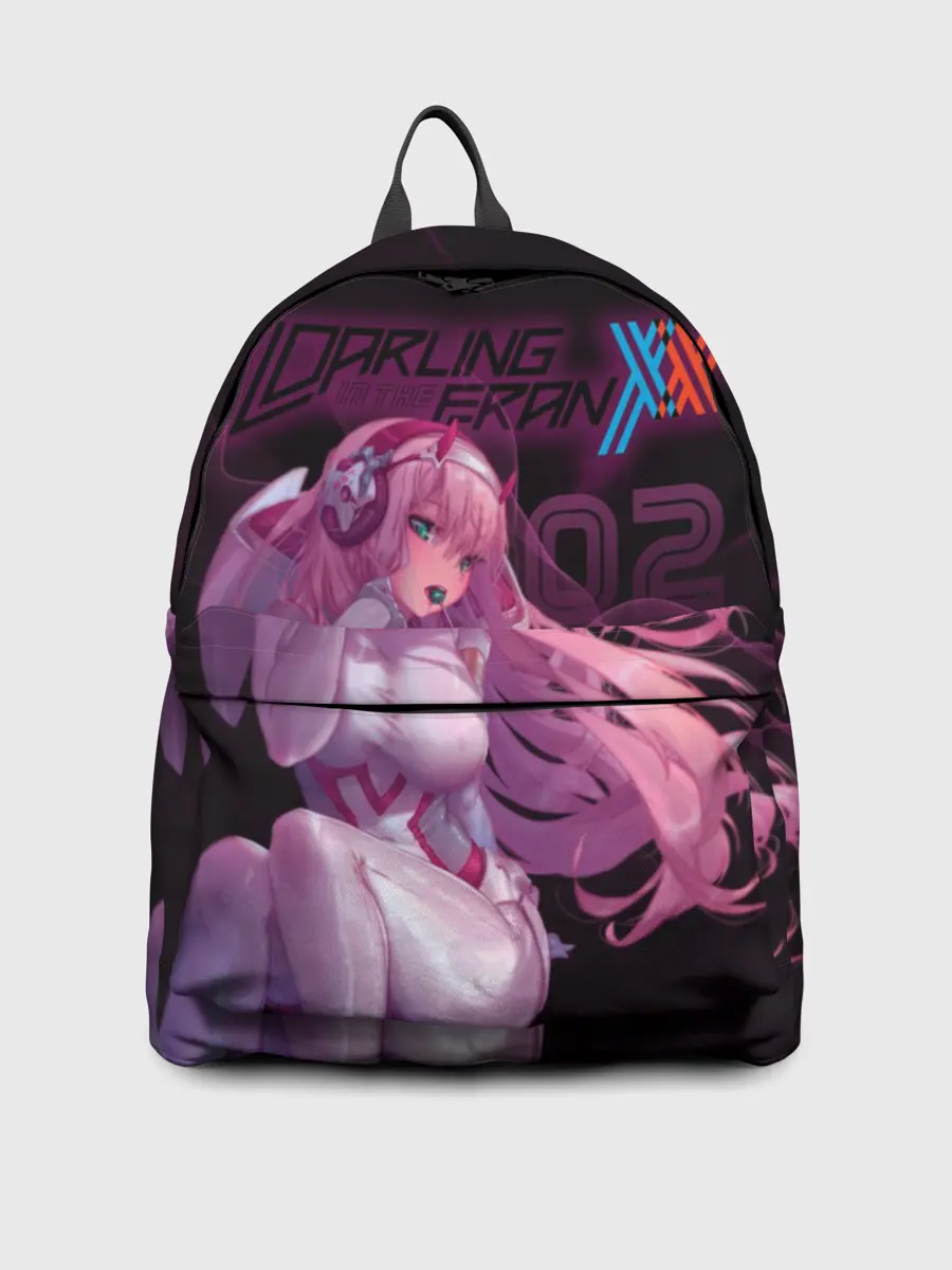 Рюкзак джинсовый / Zero Two в наушниках