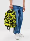 Рюкзак джинсовый / Черно-желтый камуфляж