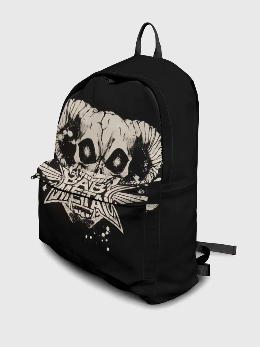 Рюкзак джинсовый / BabyMetal в челюстях демона