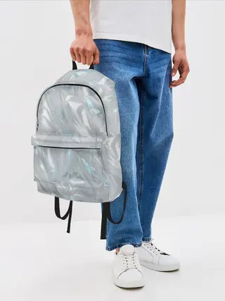 Рюкзак джинсовый / Голографическая текстура