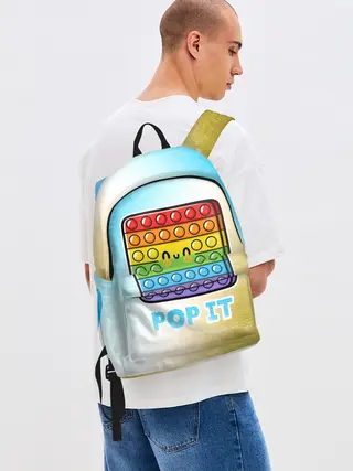 Рюкзак джинсовый / Поп Ит - Глитч