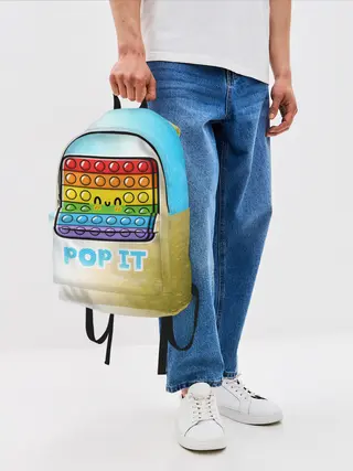 Рюкзак джинсовый / Поп Ит - Глитч