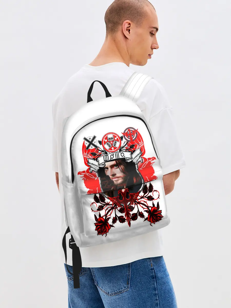 Рюкзак джинсовый / Thirty Seconds to Mars Джаред Лето