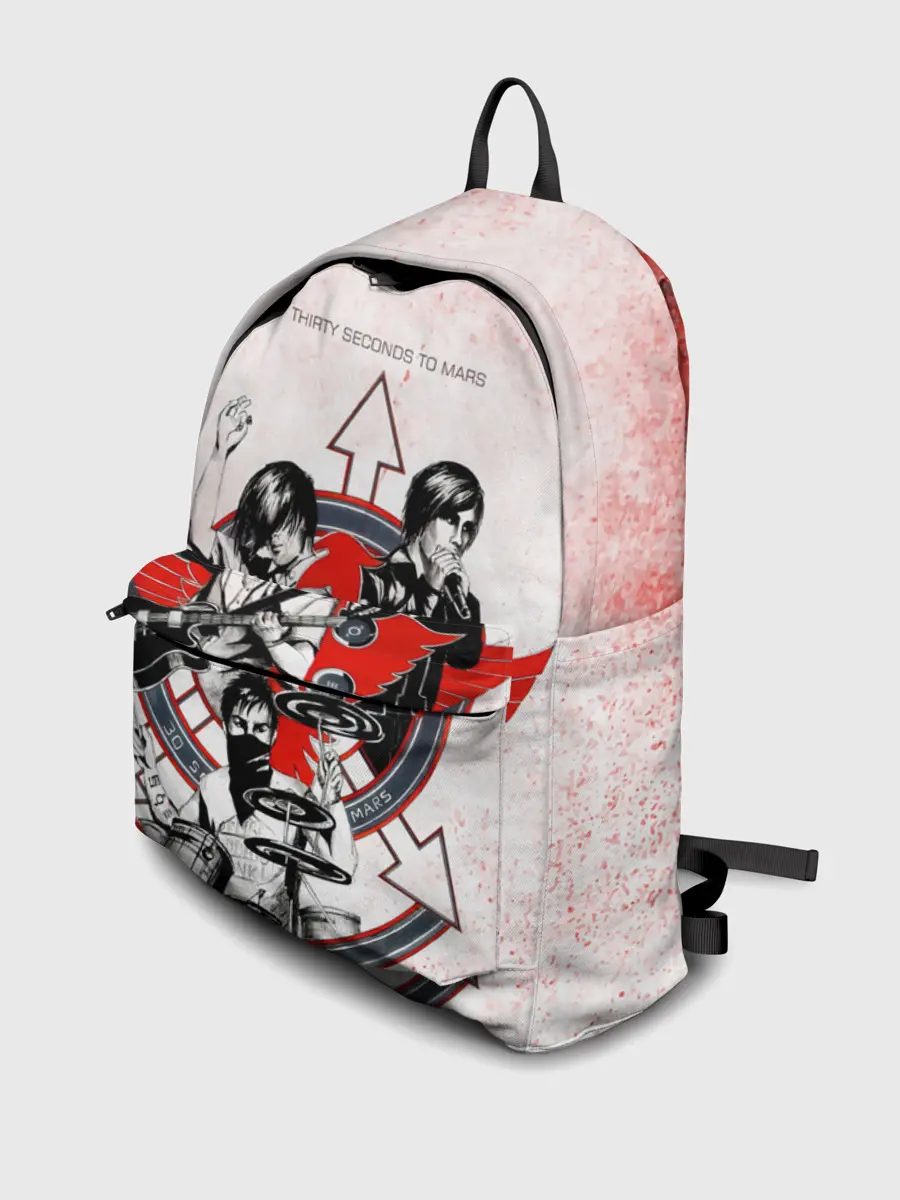 Рюкзак джинсовый / Thirty Seconds to Mars арт группы