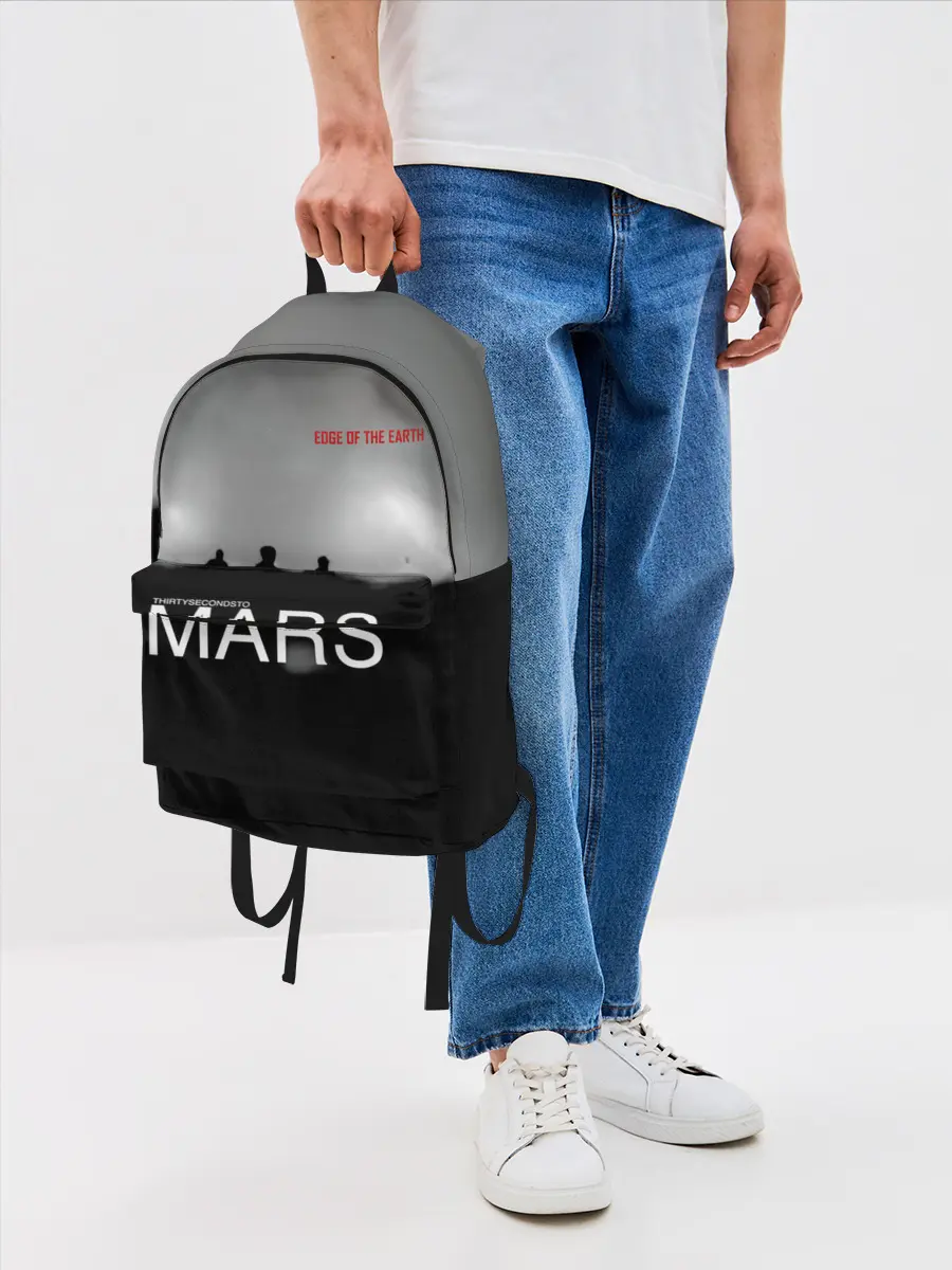 Рюкзак джинсовый / Thirty Seconds to Mars - Edge of the Earth