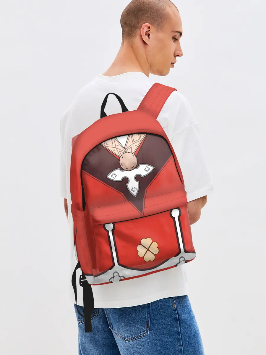 Рюкзак джинсовый / КОСТЮМ КЛИ | ГЕНШИН ИМПАКТ