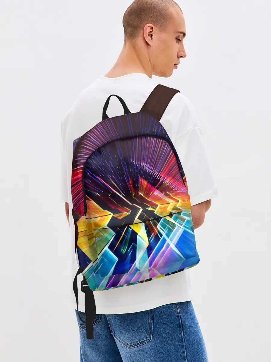 Рюкзак джинсовый / Цифровая радуга