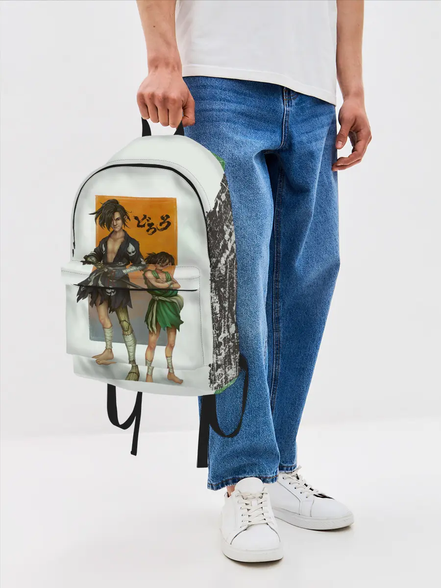 Рюкзак джинсовый / Хяккимару и Такебо | Дороро