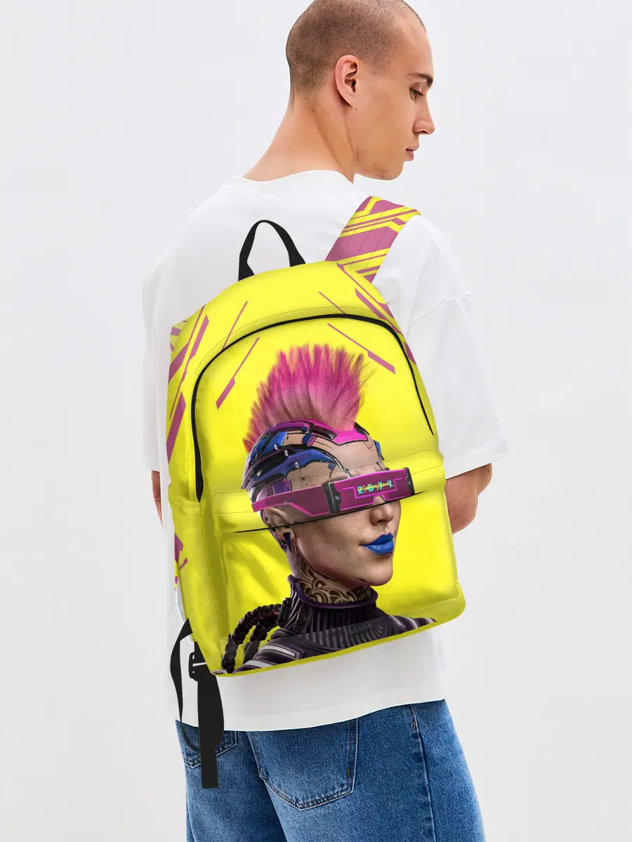 Рюкзак джинсовый / CYBERPUNK 2077 | КИБЕРПАНК