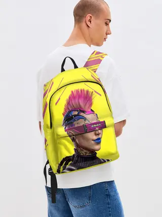 Рюкзак джинсовый / CYBERPUNK 2077 | КИБЕРПАНК