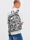 Рюкзак джинсовый / Graffiti white on black