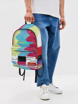 Рюкзак джинсовый / TV glitch
