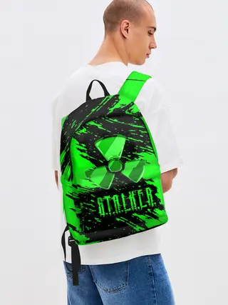 Рюкзак джинсовый / S.T.A.L.K.E.R. NEON | СТАЛКЕР