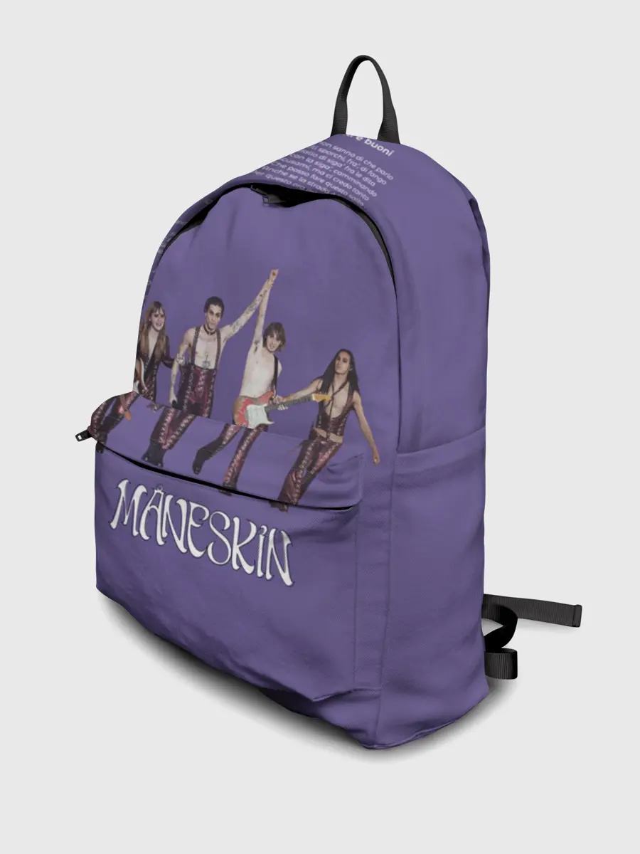 Рюкзак джинсовый / Maneskin. Zitti e buoni