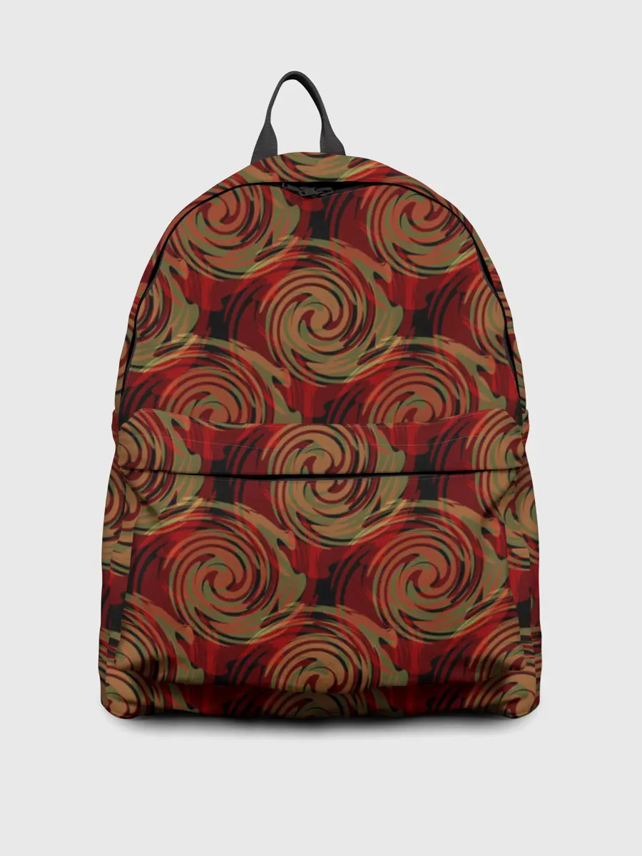 Рюкзак джинсовый / Красно-оливковый ретро