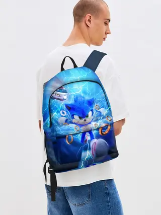 Рюкзак джинсовый / SONIC | СИНИЙ ЁЖ