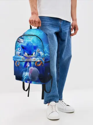 Рюкзак джинсовый / SONIC | СИНИЙ ЁЖ