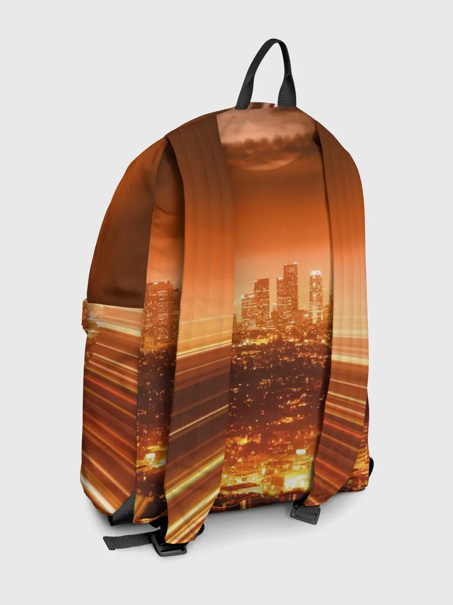 Рюкзак джинсовый / Закат в Нью Йорке