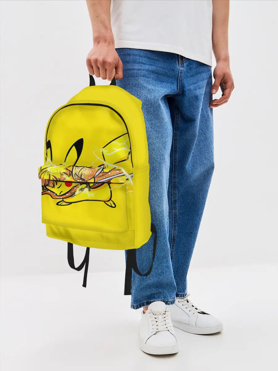 Рюкзак джинсовый / Пикачу Зеницу клинок демонов