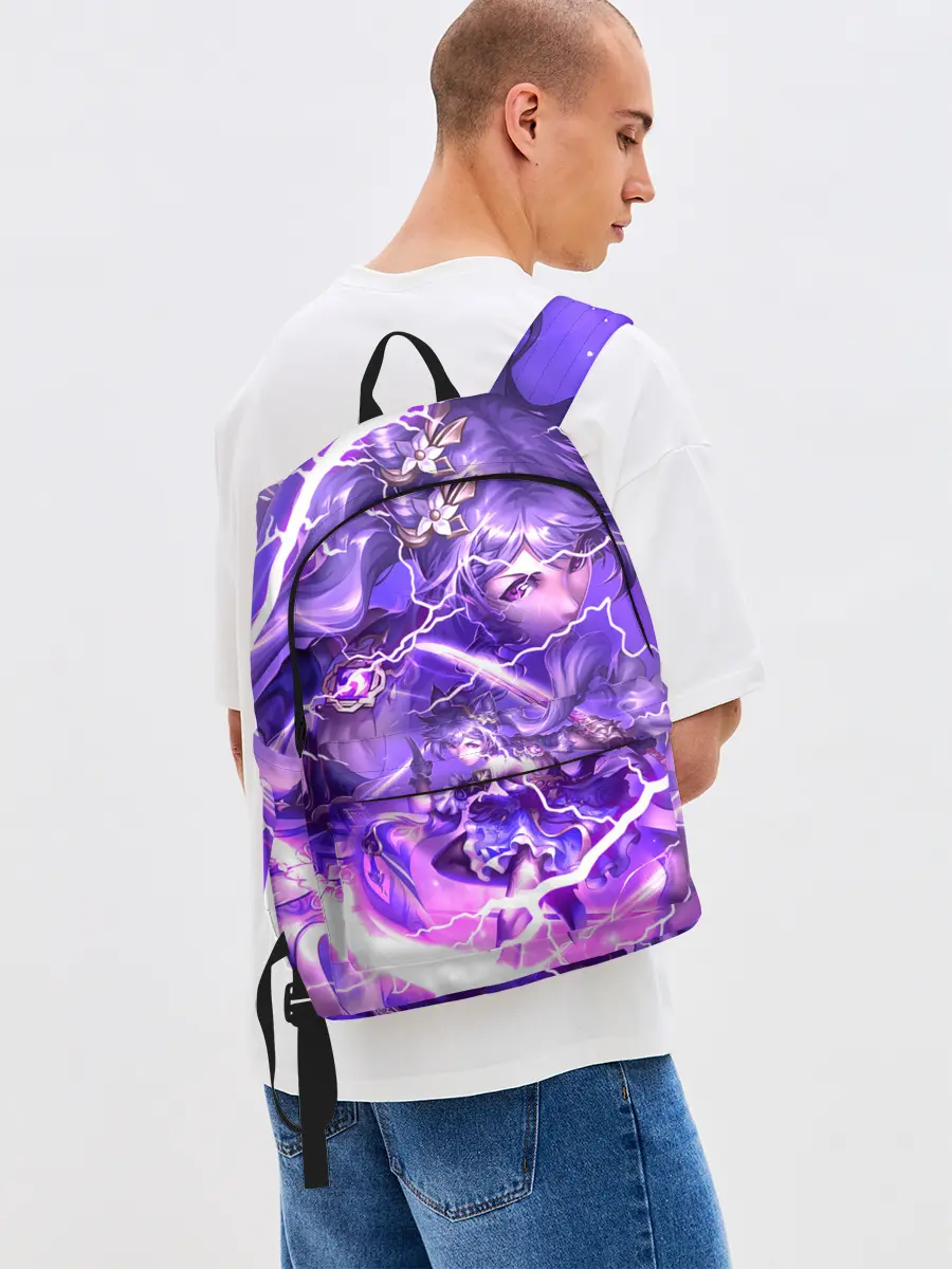 Рюкзак джинсовый / Баал | Genshin Impact | Геншин Импакт