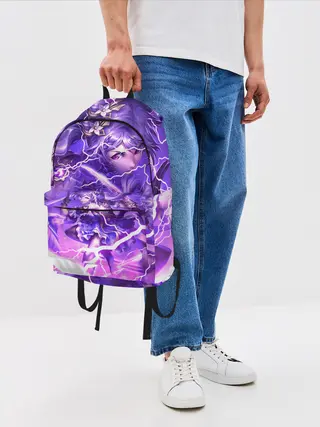 Рюкзак джинсовый / Баал | Genshin Impact | Геншин Импакт