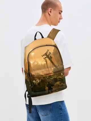 Рюкзак джинсовый / GEARS OF WAR | ШЕСТЕРЕНКИ