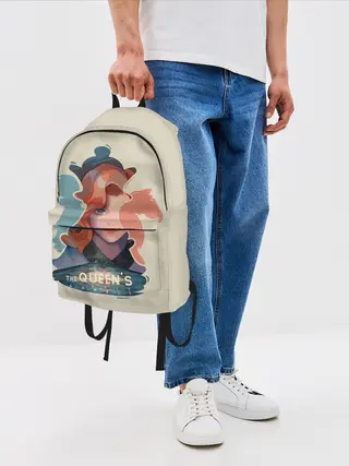 Рюкзак джинсовый / Королева шахматной доски