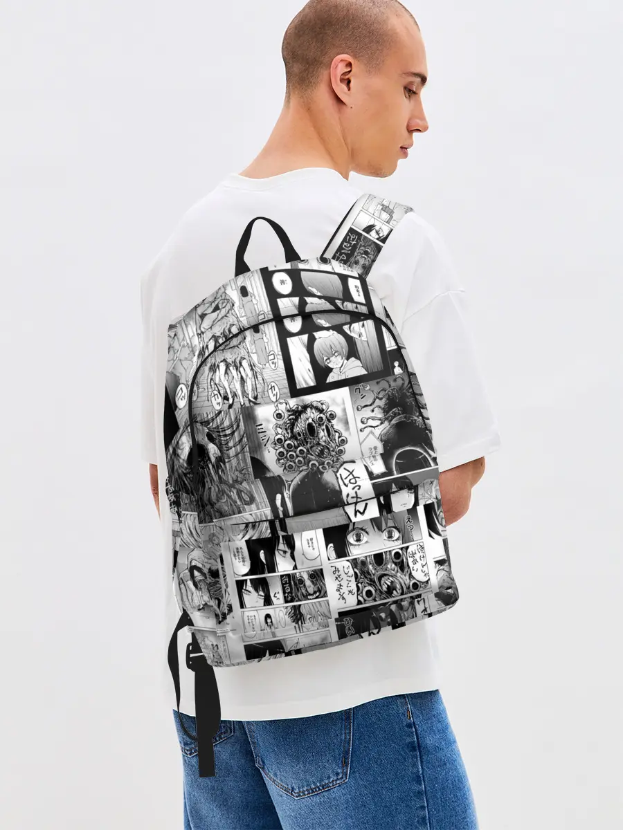 Рюкзак джинсовый / Девочка, которая видит это