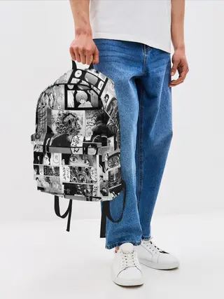 Рюкзак джинсовый / Девочка, которая видит это