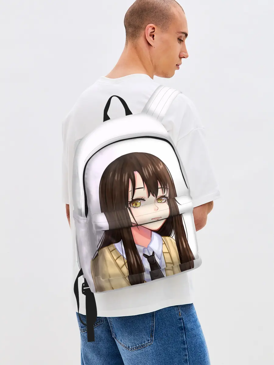 Рюкзак джинсовый / Девочка, которая видит это Мико Ёцуя