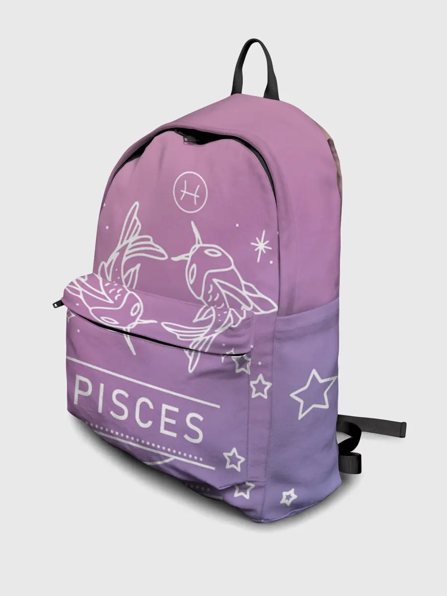 Рюкзак джинсовый / Знак Рыбы